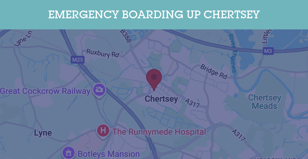 Emergency Boarding Up Services in Chertsey - KT postcode