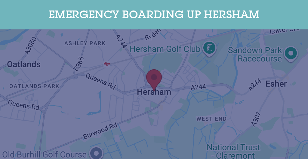 Emergency Boarding Up Services in Hersham - KT postcode