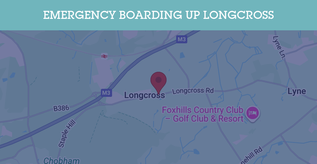 Emergency Boarding Up Services in Longcross - KT postcode